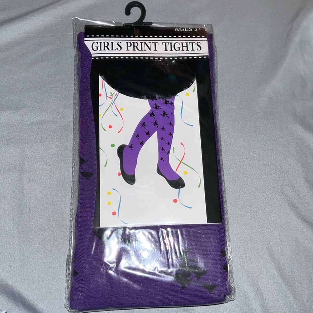 Girls Print Tights